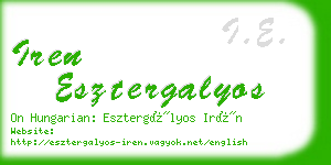 iren esztergalyos business card